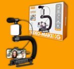 Kit de création vidéo portable avec stabilisateur de support.
Modèle : PK-777. - Image 3
