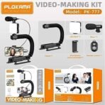 Kit de création vidéo portable avec stabilisateur de support.
Modèle : PK-777.